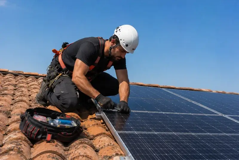 Maintenance et monitoring de panneaux solaires à Sarrewerden